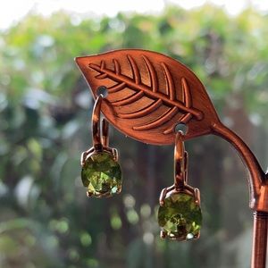 Faceted Peridot Earrings
